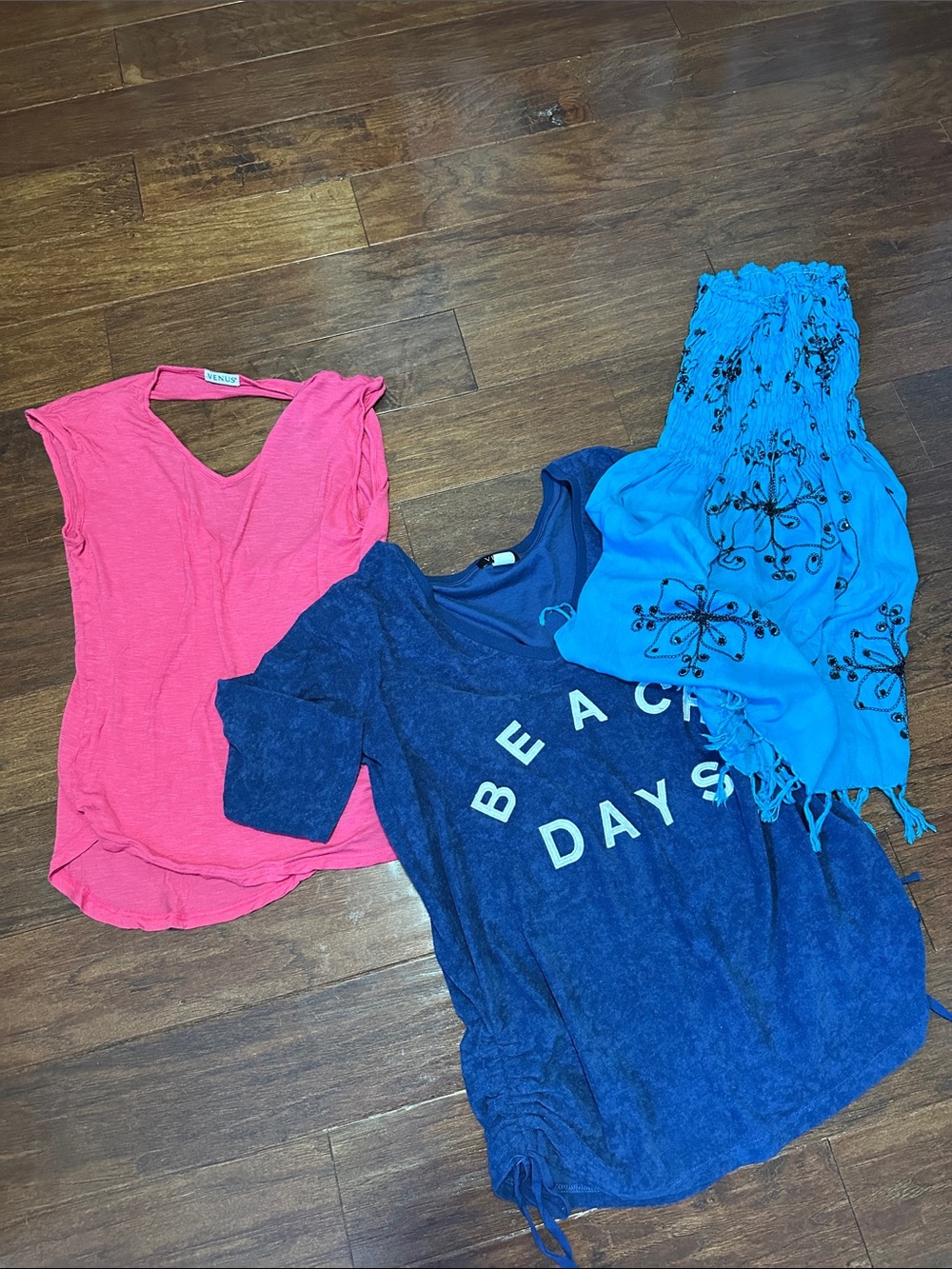 'Beach Days' swim cover-up w Pink & Blue Bundle BoNUS express black cover up!!!